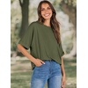 image:imageANRABESS Womens Tops Summer Short Sleeve Oversized T Shirts 2026Olive Green