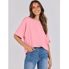image:imageANRABESS Womens Tops Summer Short Sleeve Oversized T Shirts 2026Pink