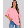 image:imageANRABESS Womens Tops Summer Short Sleeve Oversized T Shirts 2026Pink