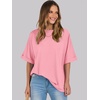 image:imageANRABESS Womens Tops Summer Short Sleeve Oversized T Shirts 2026Pink