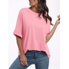 image:imageANRABESS Womens Tops Summer Short Sleeve Oversized T Shirts 2026Pink