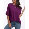 image:imageANRABESS Womens Tops Summer Short Sleeve Oversized T Shirts 2026Purple