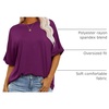 image:imageANRABESS Womens Tops Summer Short Sleeve Oversized T Shirts 2026Purple