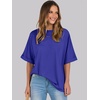 image:imageANRABESS Womens Tops Summer Short Sleeve Oversized T Shirts 2026Royal Blue