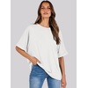 image:imageANRABESS Womens Tops Summer Short Sleeve Oversized T Shirts 2026White