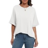 image:imageANRABESS Womens Tops Summer Short Sleeve Oversized T Shirts 2026White