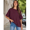 image:imageANRABESS Womens Tops Summer Short Sleeve Oversized T Shirts 2026Wine