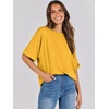 image:imageANRABESS Womens Tops Summer Short Sleeve Oversized T Shirts 2026Yellow