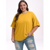 image:imageANRABESS Womens Tops Summer Short Sleeve Oversized T Shirts 2026Yellow