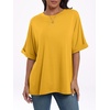 image:imageANRABESS Womens Tops Summer Short Sleeve Oversized T Shirts 2026Yellow