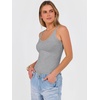 image:imageANRABESS Womens V Neck Tank Top Ribbed Knit Summer Casual CamisoleGrey