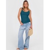 image:imageANRABESS Womens V Neck Tank Top Ribbed Knit Summer Casual CamisoleIndigo