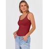 image:imageANRABESS Womens V Neck Tank Top Ribbed Knit Summer Casual CamisoleRed