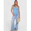 image:imageANRABESS Womens V Neck Tank Top Ribbed Knit Summer Casual CamisoleSky Blue