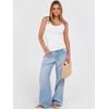 image:imageANRABESS Womens V Neck Tank Top Ribbed Knit Summer Casual CamisoleWhite