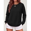 image:imageANRABESS Crewneck Sweatshirts for Women Long Sleeve Shirts Black