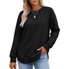 image:imageANRABESS Crewneck Sweatshirts for Women Long Sleeve Shirts Black
