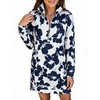 White Navy Floral