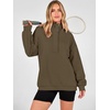image:imageANRABESS Hoodies for Women Henley Collar Oversized SweatshirtBrown