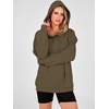 image:imageANRABESS Hoodies for Women Henley Collar Oversized SweatshirtBrown