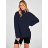 image:imageANRABESS Hoodies for Women Henley Collar Oversized SweatshirtDark Blue