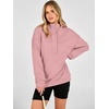 image:imageANRABESS Hoodies for Women Henley Collar Oversized SweatshirtLight Pink