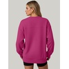 image:imageANRABESS Sweatshirt for Women Crewneck Fleece 2026 Fall OutfitsRose Red