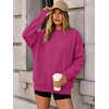 image:imageANRABESS Sweatshirt for Women Crewneck Fleece 2026 Fall OutfitsRose Red