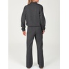 image:imageANRABESS Womens 2 Piece Lounge Set Color Block Tracksuit SweatsuitDark Grey White