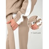 image:imageANRABESS Womens 2 Piece Lounge Set Color Block Tracksuit SweatsuitKhaki White