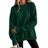 image:imageANRABESS Sweatshirt for Women Crewneck Fleece 2026 Fall OutfitsDeep Green