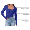 image:imageANRABESS Women Long Sleeve Shirts Scoop Neck Fall Ribbed TopsRoyal Blue