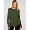 image:imageANRABESS Women Long Sleeve Thermal Top Fleece Shirts with Thumb HoleArmy Green