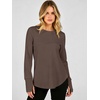 image:imageANRABESS Women Long Sleeve Thermal Top Fleece Shirts with Thumb HoleBrown