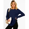 image:imageANRABESS Women Long Sleeve Thermal Top Fleece Shirts with Thumb HoleNavy Blue