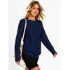 image:imageANRABESS Women Long Sleeve Thermal Top Fleece Shirts with Thumb HoleNavy Blue