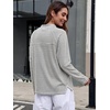 image:imageANRABESS Women Mock Neck Long Sleeve Shirts Striped Oversized Fall TopsGrey White Striped