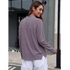image:imageANRABESS Women Mock Neck Long Sleeve Shirts Striped Oversized Fall TopsRed Blue Striped