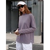 image:imageANRABESS Women Mock Neck Long Sleeve Shirts Striped Oversized Fall TopsRed Blue Striped