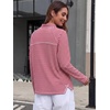 image:imageANRABESS Women Mock Neck Long Sleeve Shirts Striped Oversized Fall TopsRed White Striped