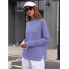 image:imageANRABESS Women Mock Neck Long Sleeve Shirts Striped Oversized Fall TopsRoyal Blue White Striped
