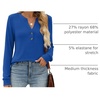 image:imageANRABESS Womens Fall Shirts Long Sleeve Henley Top Dressy Casual BlouseBoyal Blue