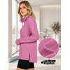 image:imageANRABESS Womens Half Zip Sweatshirts Loose Fleece PulloverHot Pink