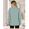 image:imageANRABESS Womens Half Zip Sweatshirts Loose Fleece PulloverSage Green