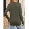 image:imageANRABESS Womens Long Sleeve Shirts V Neck Business Casual Work Tunic Tops Basic Tees 2026 Fall OutfitsArmy Green