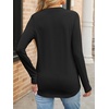 image:imageANRABESS Womens Long Sleeve Shirts V Neck Business Casual Work Tunic Tops Basic Tees 2026 Fall OutfitsBlack