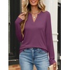 image:imageANRABESS Womens Long Sleeve Shirts V Neck Business Casual Work Tunic Tops Basic Tees 2026 Fall OutfitsMauve