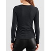 image:imageANRABESS Womens Long Sleeve V Neck Shirts Slim Fit Tops Basic TeeDeep Grey