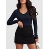 image:imageANRABESS Womens Long Sleeve V Neck Shirts Slim Fit Tops Basic TeeNavy Blue