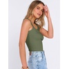 image:imageANRABESS Womens Square Neck Racerback Ribbed Slim Fit Summer Tank TopsArmy Green